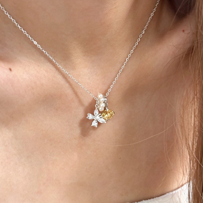 Butterfly Natural Citrine Necklace - Attracts Steady Wealth & Boosts Career