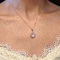Collier Pierre de Lune Galaxie Doux Rêve Tombant – Intuition Douce, Protection Féminine