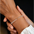 Bracelet en cristal naturel Nirvana Doré