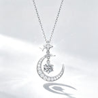 Collier Aura de Lune et Étoile