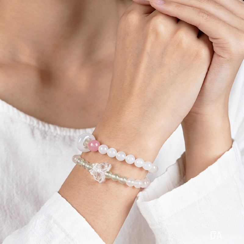 Natural Rose Quartz Bracelet — Natural tranquility and strength