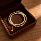 Bracelet Gourde Citrine Naturelle – Attire Richesse & Chance, Booste la Vraie Romance