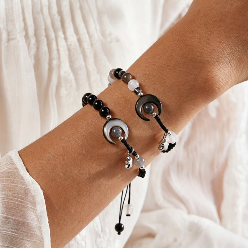 Bracelet Lune et Étoile Pacte d'Amour