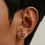 Boucles d'oreilles au regard protecteur