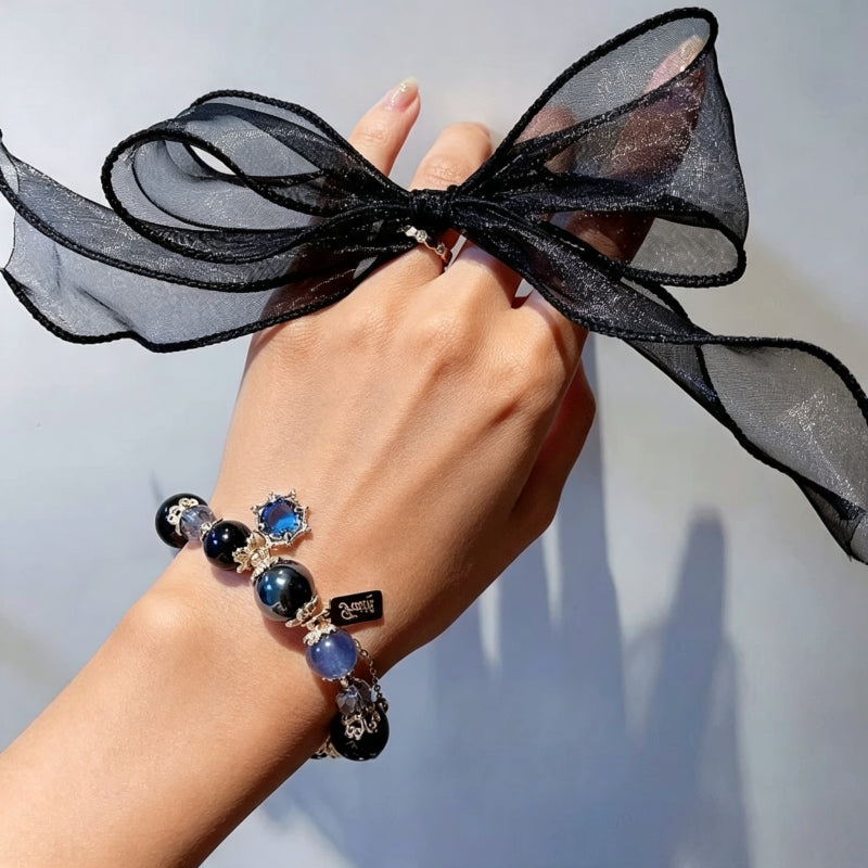Obsidian Bracelet – Ground Energy, Clear Aura, Protect Your Light