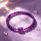 Bracelet Pi Xiu Violet en Cristal Naturel