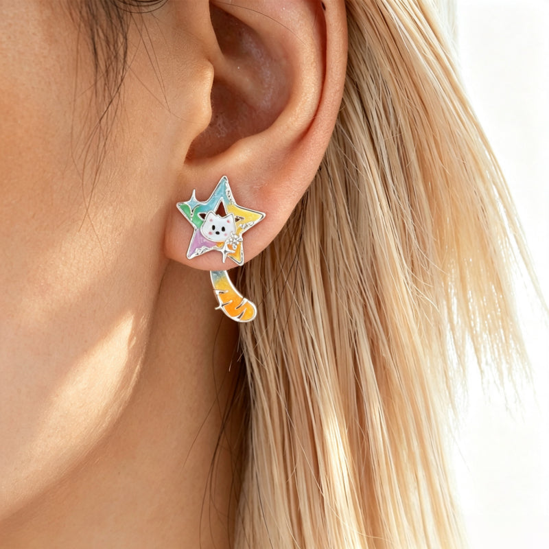 Boucles d'oreilles bouclier de veille