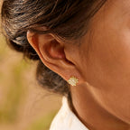Boucles d'oreilles en jade Hetian naturel Thalyn
