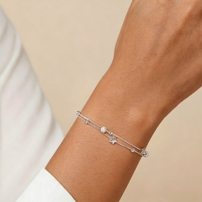 Bracelet Lune et Étoile Pacte d'Amour