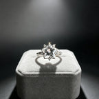 Natural Clear Crystal Star Ring - Delivers Sweet Romantic Love