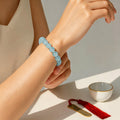 Bracelet en aigue-marine naturelle Protection et Paix