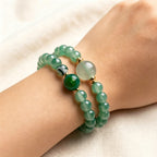 Bracelet de cinabre naturel Renouveau Lotus Rouge