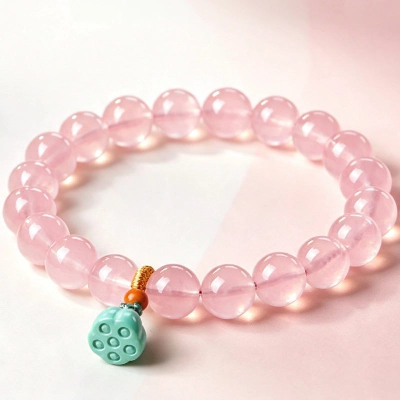 Bracelet en cristal naturel Rose Bliss