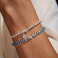 Aquamarine Sterling Silver Bracelet – Activate Throat Chakra, Clear Expression, Attract Benefactors