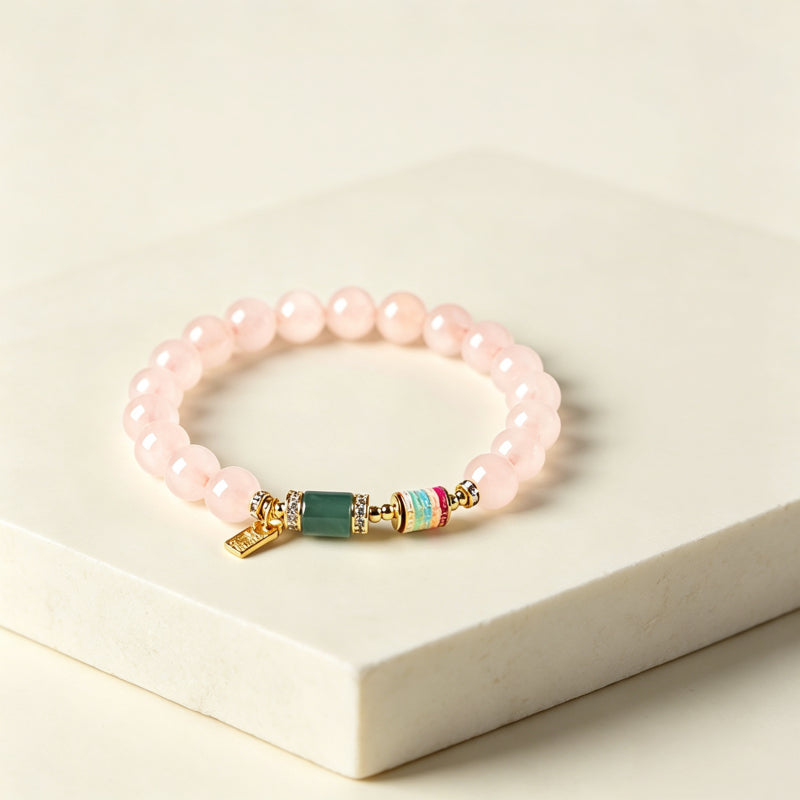 Bracelet en cristal naturel « Amour Destiné »