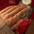 Bague Citrine Naturelle Gourde Attire la Richesse