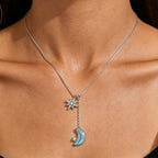 Twilight Shine Moon & Star Necklace - Calm Your Soul