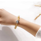 Bracelet en cristal naturel Étoile de David