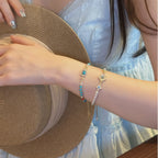 Collier en cristal naturel couronne vintage
