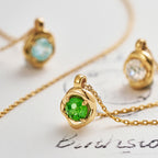 IT'S ME Series S925 Silver Birthstone Necklace, Women Dainty Clavicle Chain, Perfect Birthday Gift