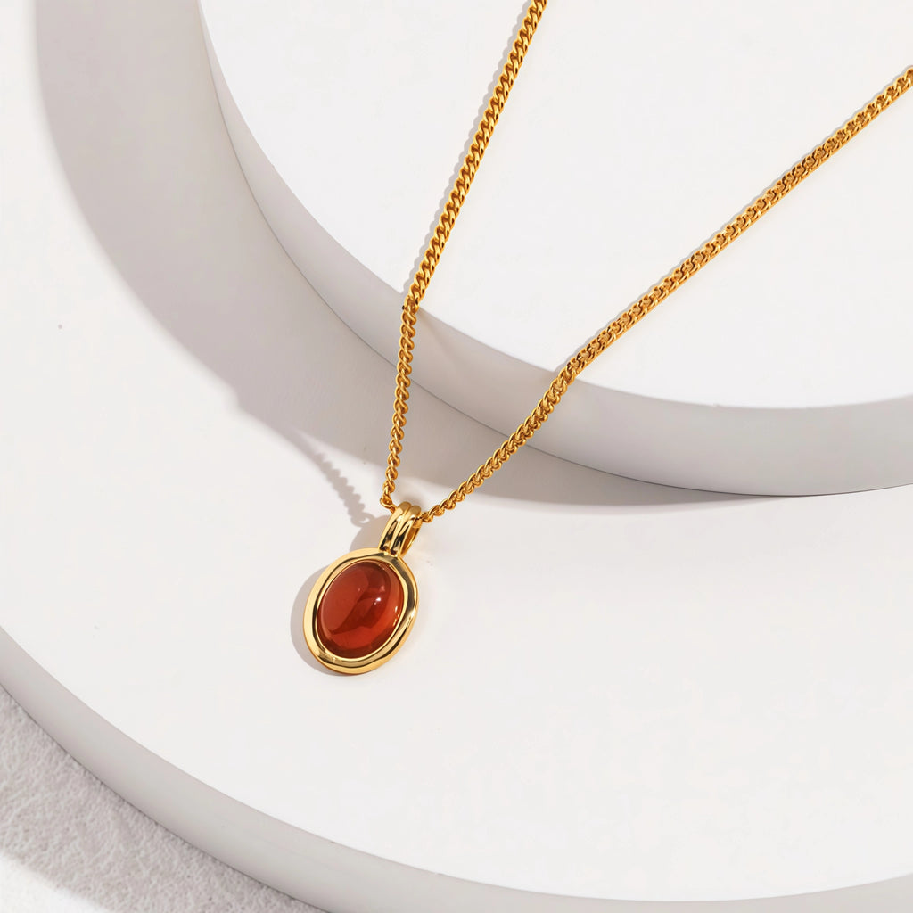 Collier Sakura en jade Hetian