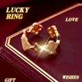 Lucky Star Clover Ring - Guided by Stars, Guarded by the Clover