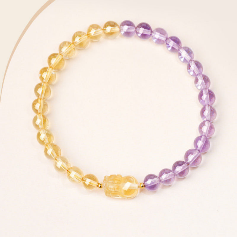 Bracelet en cristal naturel Énergie Or