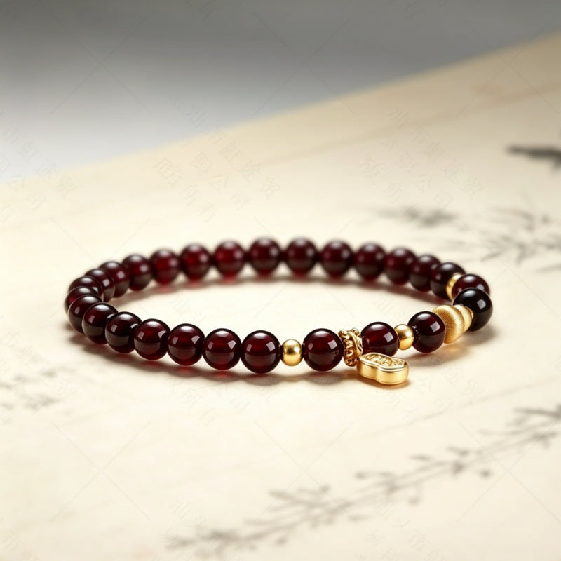 Natural Garnet Beaded Bracelet - Restore Your Inner Passion