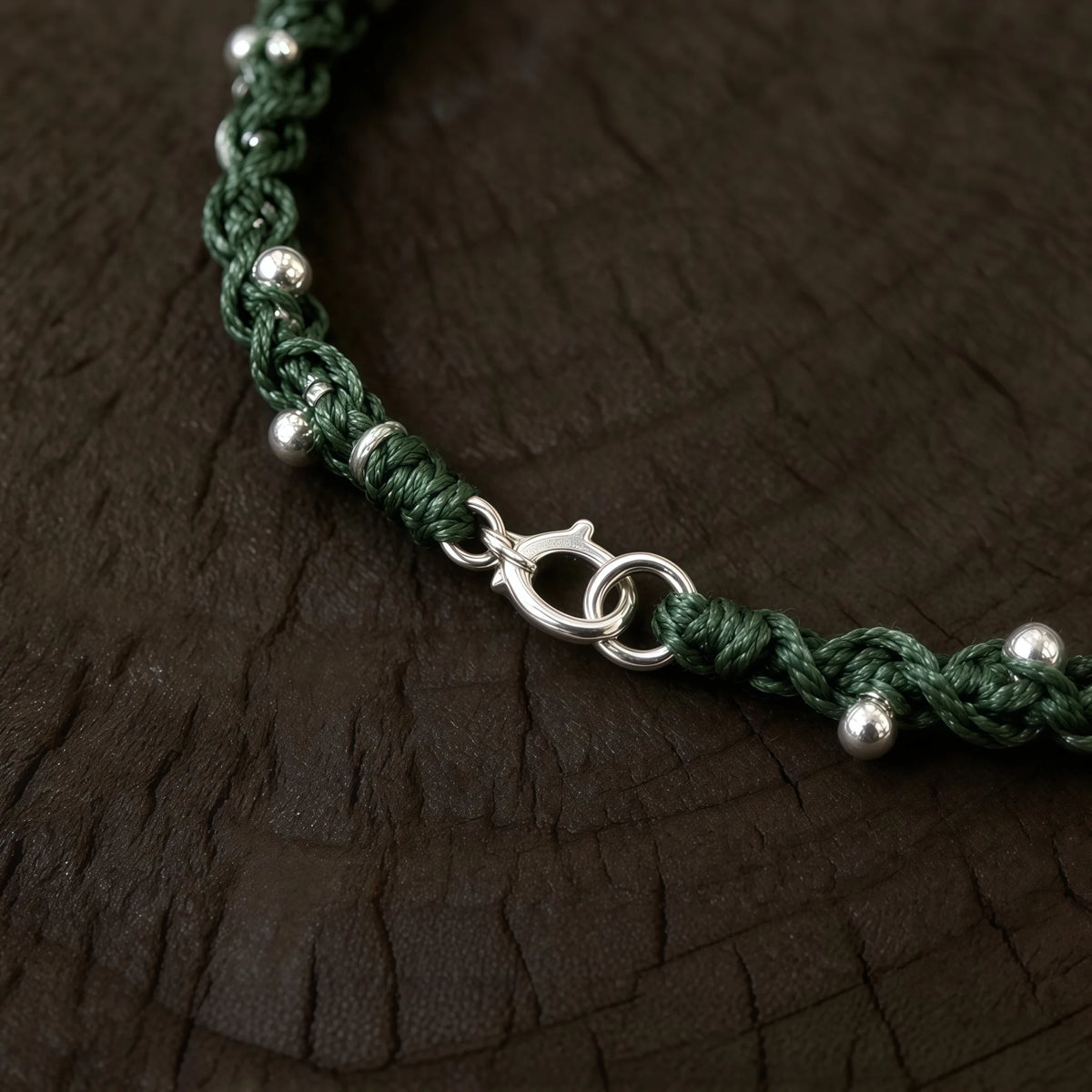 Hand Braided Silver Lotus Butterfly Bracelet - Purity & Freedom