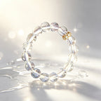 Bague naturelle en quartz clair pour la chance et le pouvoir