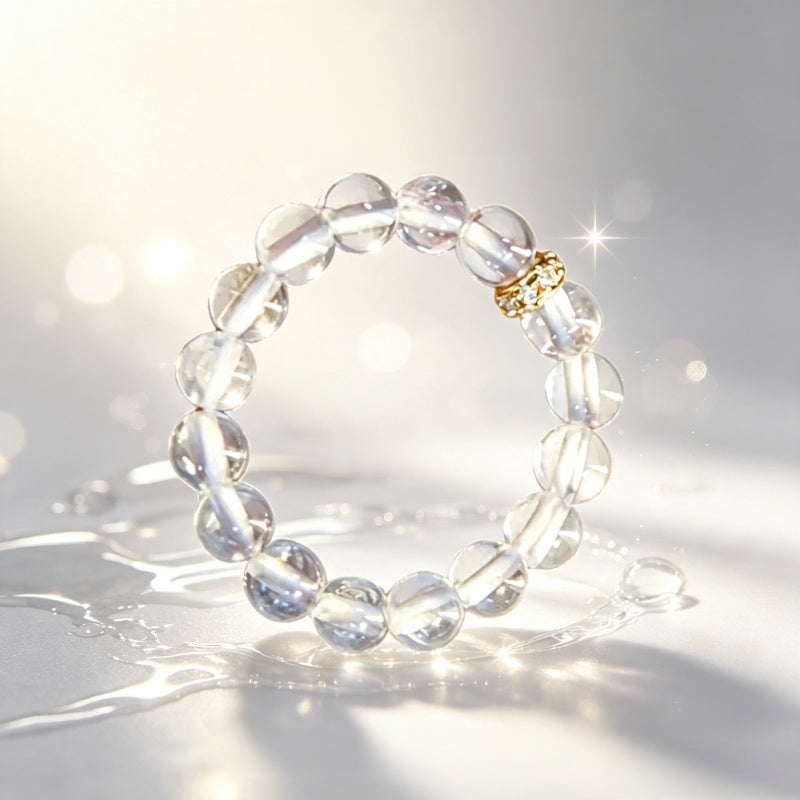 Natural Clear Quartz Power Luck Ring - Start A Pure New Journey