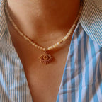 Vintage Evil Eye Necklace - Draws Constant Opportunities