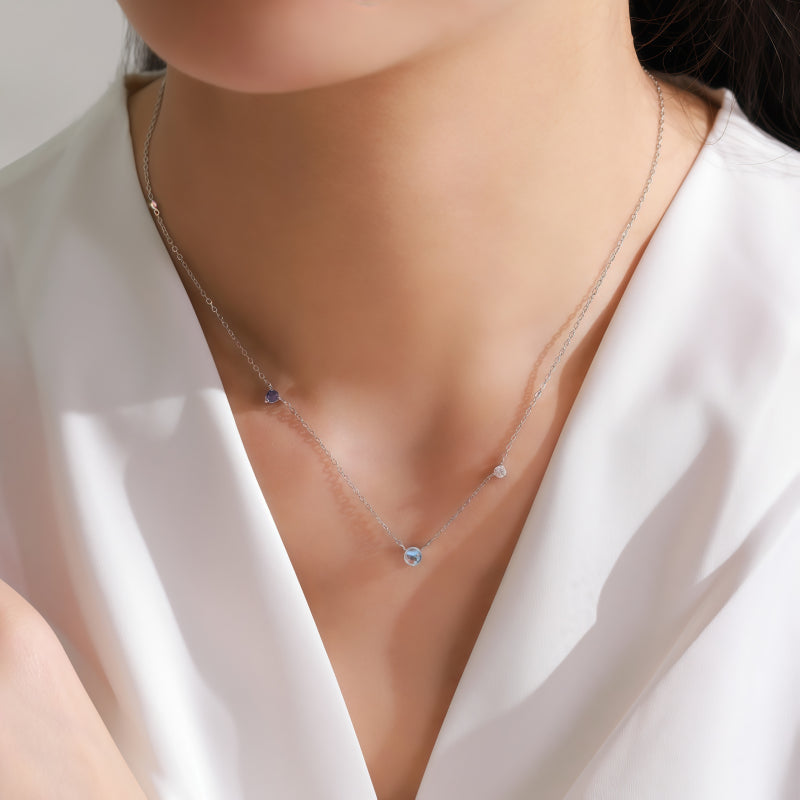 Collier Sakura en jade Hetian