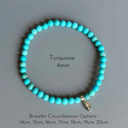 Multi‑Color Natural Stone Stretch Bracelet - Peace & Protection