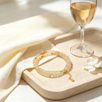 Bracelet Gourde Citrine Naturelle – Attire Richesse & Chance, Booste la Vraie Romance