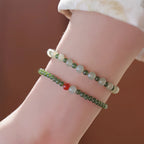 Collier en cristal naturel couronne vintage
