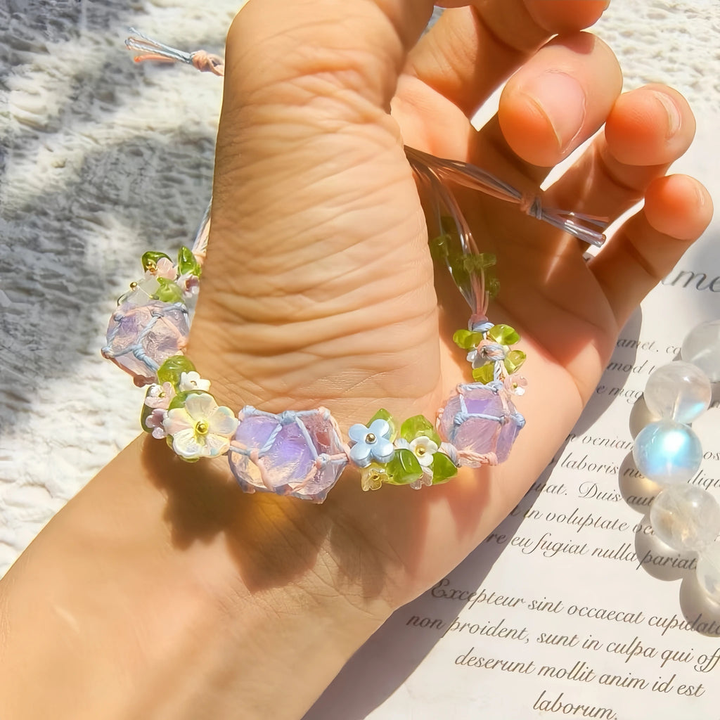 Amethyst Braided Bracelet - For Peaceful Energy