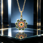 Green Lotus Necklace - Guards Constant Good Fortune