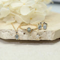 Oval Natural Aquamarine 3‑Piece Set - Courage & Peace