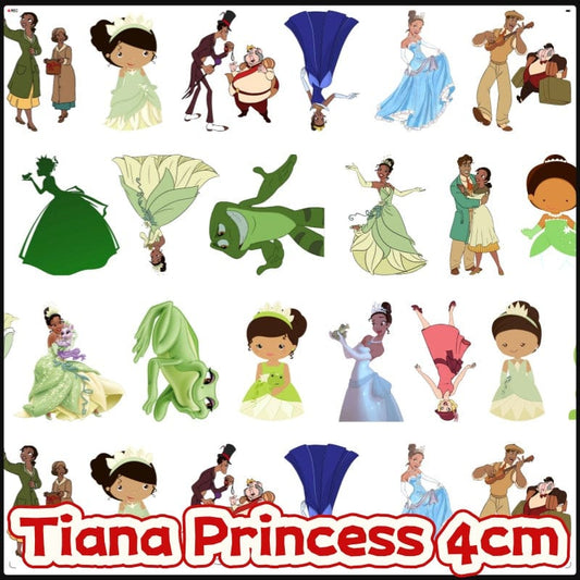 Tiana Princess 4cm Acrylic Charms for DIY match game-open in live