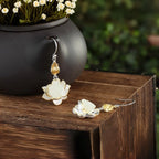 Boucles d'oreilles Lucky Lotus Pod en jade Hetian – Bijoux ethniques orientaux