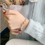 Moon & Star Moonstone Bracelet - Calm Mood, Bring Sweet Luck