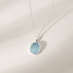 Natural Aquamarine Necklace - Eternal Peace, Inner Courage