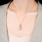 Collier à ajustement facile en quartz clair - Pureté intérieure et expression claire