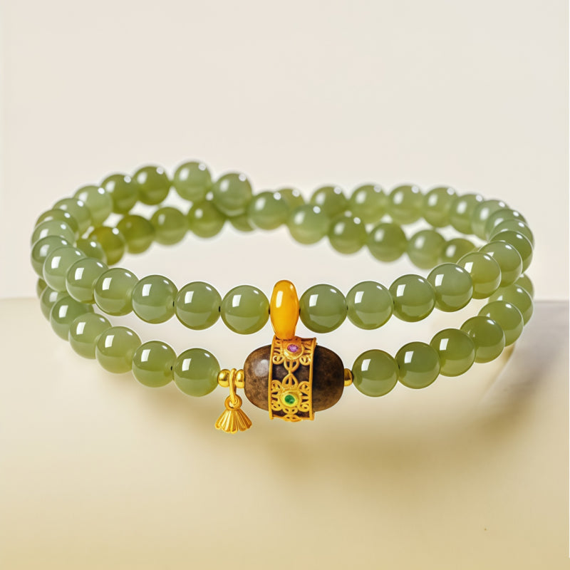 Bracelet Noble Cheval en Jade de Hetian