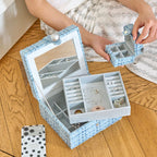 Cake‑Slice 3‑Tier Nested Jewelry Box
