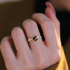 Planet Tiger's Eye Healing Crystal Ring, Wealth & Courage Talisman