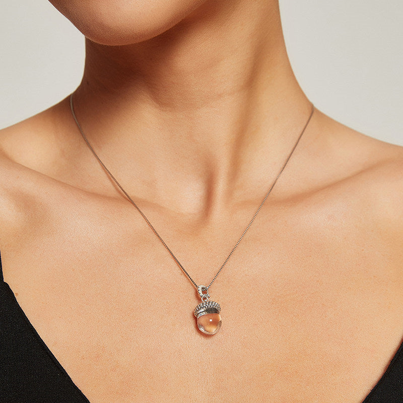 Radiant Glow Natural Clear Quartz Necklace - Clear Negativity, Invite Positivity