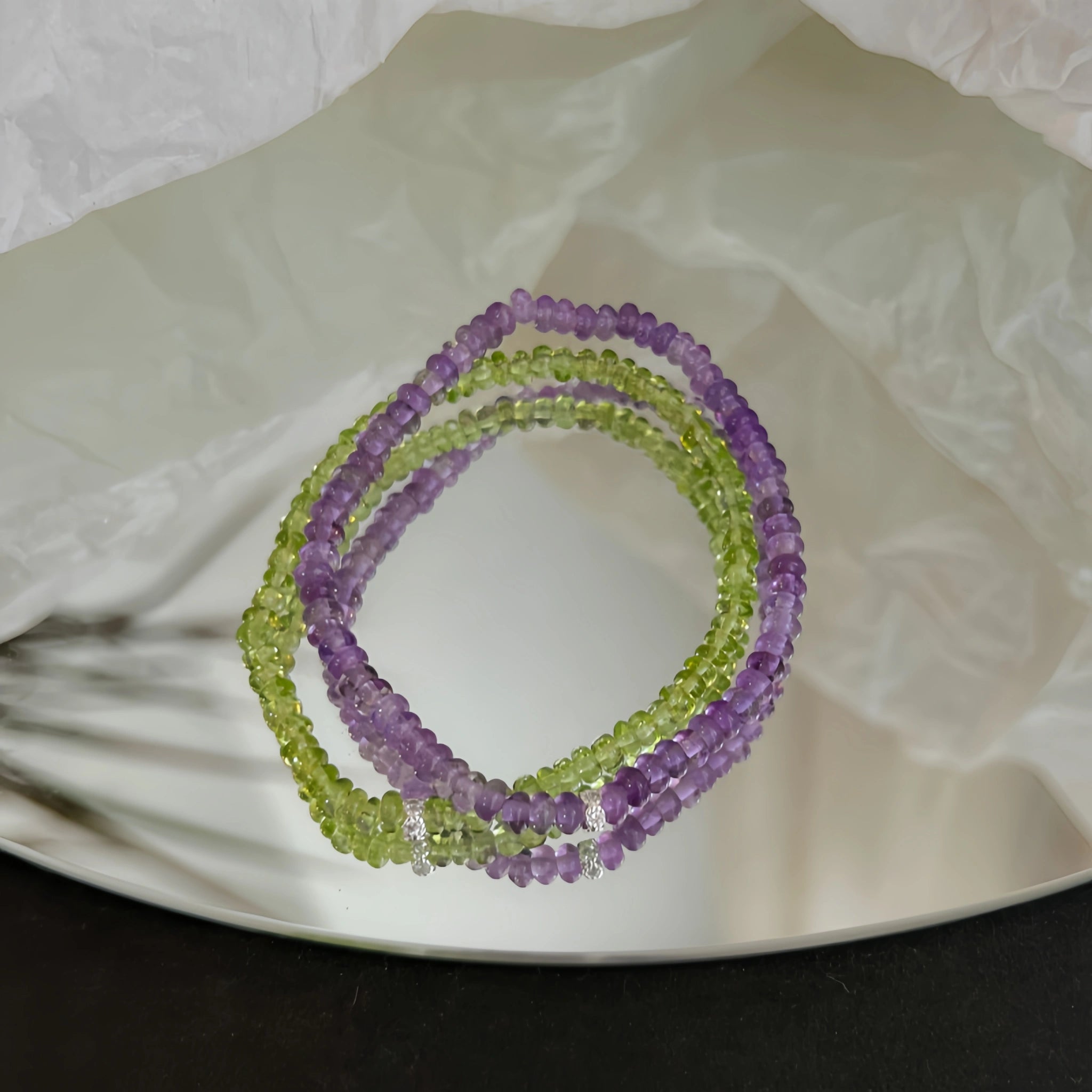 Dopamine‑Colored Crystal Stackable Bracelet - Boost Energy & Lift Mood