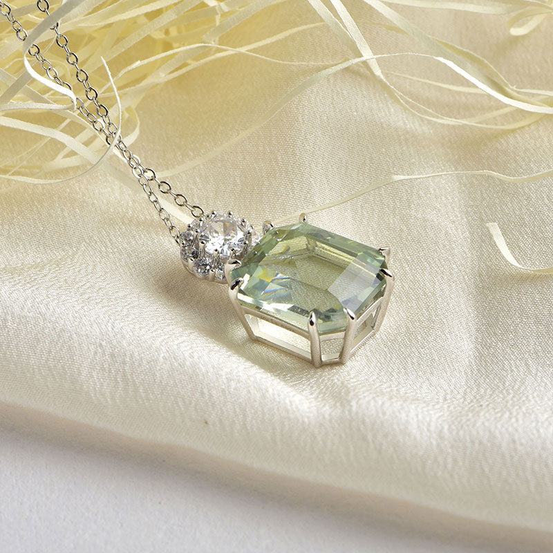 Phoenix Prism Natural Crystal Necklace — Stone of Health, Luck & Happiness